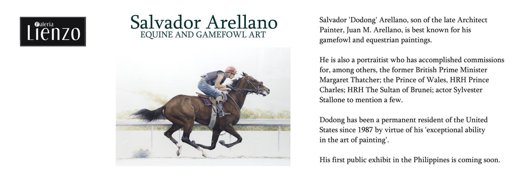 Exhibit at Lienzo: Salvador Arellano - Equine and Gamefowl Art